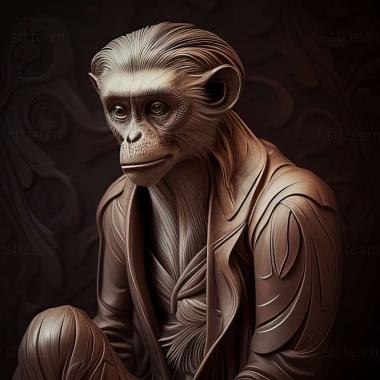 3D модель Piliocolobus oustaleti (STL)